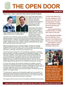open door clinic newsletter 0316